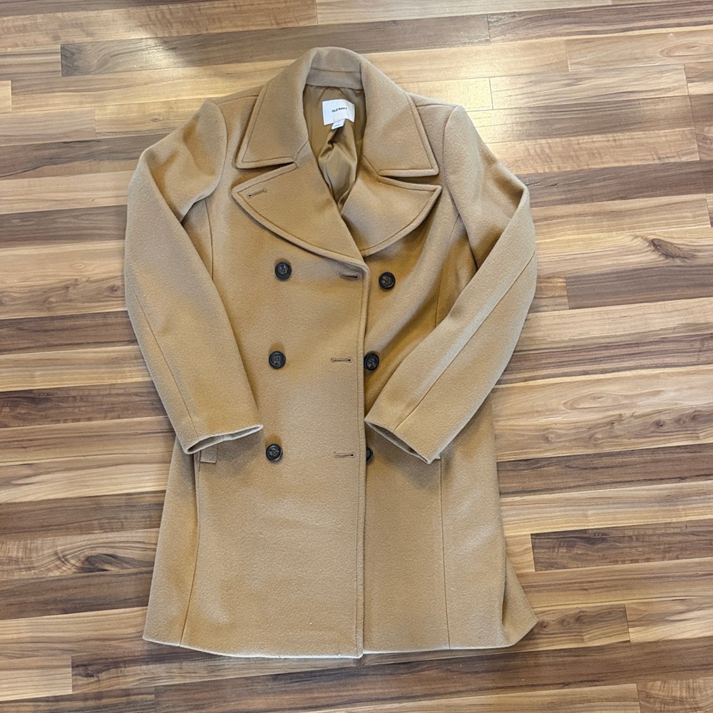 Old Navy Women's Camel Pea Coat